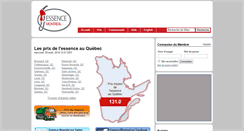 Desktop Screenshot of prixdelessence.ca